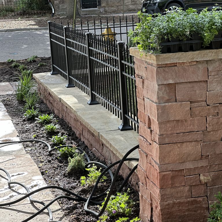 Decorative garden wall